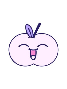 Tatlı, sulu elma çizgi filminin animasyonunu salla ve durdur