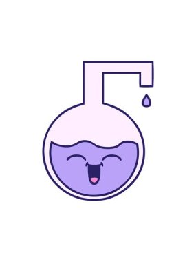 Bir bilim deneyinin sevimli çizgi filminin dikkat çekici animasyonu