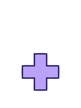 Bir ilave sembolün sevimli çizgi filminin zıplama hareketi animasyonu