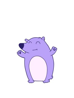 Mutlu bir kutup ayısı çizgi filminin animasyonunu uzatıyorum.