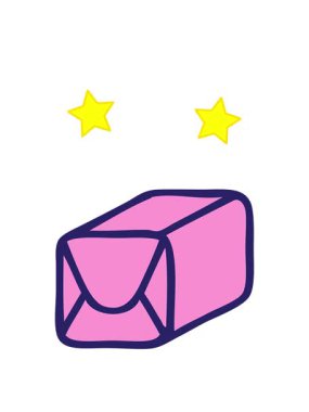 dönen yıldızlar karikatür kağıdının animasyonu