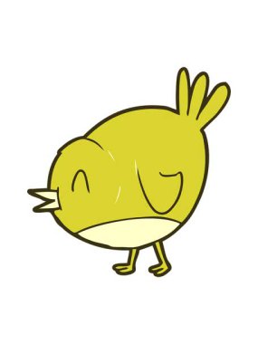 Çizgi film geridönüş kuşunun renk animasyonu değişiyor