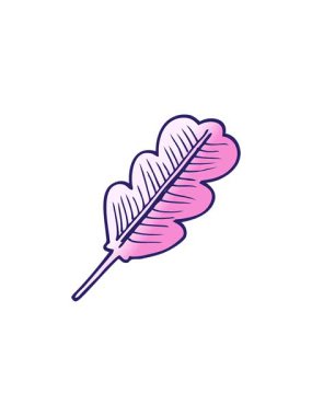 Düşen bir yaprağın karikatür karalamalarının bölünme etkisi