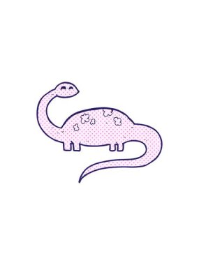 Dinozor çizgi filminin titrek hareketli animasyonu