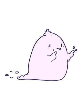 Çizgi film hayaletinin animasyonunu renklendir