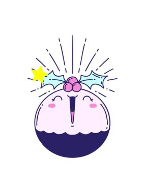 Parıldayan yıldızlar, geleneksel dövme stili Noel pudinginin canlandırmasını etkiler.