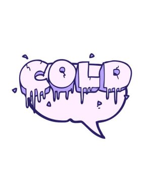 Serbest konuşma baloncuğu soğuk metin sembolünün animasyonunu salla ve durdur