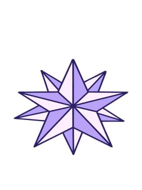 bobbing motion animation of neon iconic tattoo style image of a star illustration