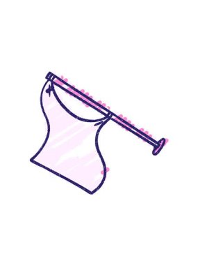 Beyaz Bayrak Tebeşir Çiziminin hareketli animasyonu