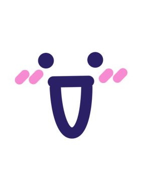 jiggle motion animation of crazy happy face icon