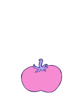 Bir domatesin zıplama hareketi animasyonu