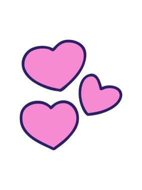 karikatür seti aşk kalplerinin animasyonunu renklendir