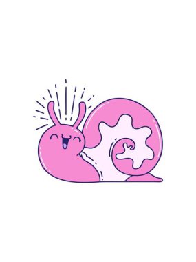 Geleneksel dövme stili mutlu salyangozun bölünme etkisi