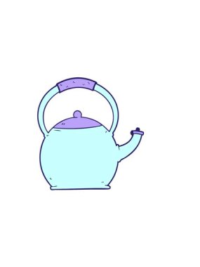 Tatlı çaydanlığın yatay titreşimli animasyonu