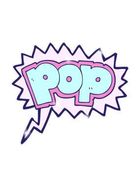 Serbest konuşma baloncuğu POP sembolünün simge etkisi