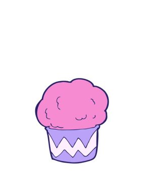 Bir kekin animasyonunu genişletiyorum.