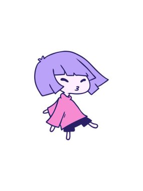 Tatlı Kawai kızının canlandırmasının bölücü etkisi.