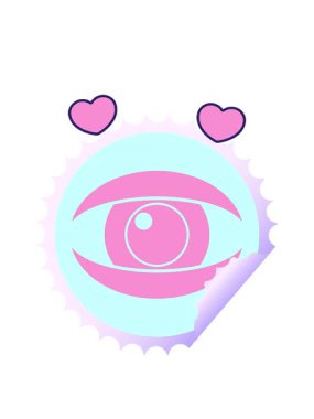 dönen kalpler göz alıcı grafik vektör dairesel soyma etiketi animasyonu