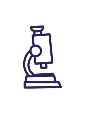 Mikroskop ve kaydırma sembolü simgesinin dönen hareket animasyonu