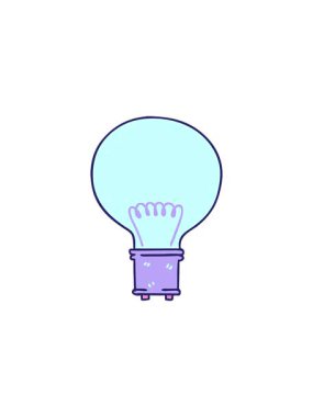 Elle çizilen ilginç çizgi film ampulünün gösterişli satış animasyonu