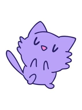 küçük sevimli kedicik animasyonunun efekt efektini piksel yap