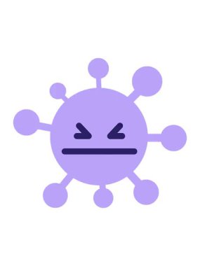 Basit sinir bozucu virüs tasarımının canlandırma efektini piksel haline getir