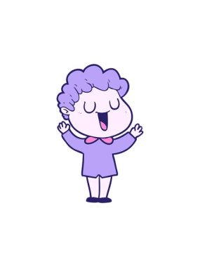 Gülen adamın dikkat çekici animasyonu