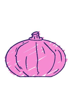 Balkabağı Tebeşir Çiziminin hareketli animasyonu