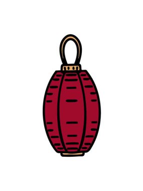 El yapımı bir Japon fenerinin hareketli animasyonu.