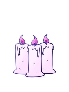 Çizgi film yanan mumların animasyonunu genişletiyorum.