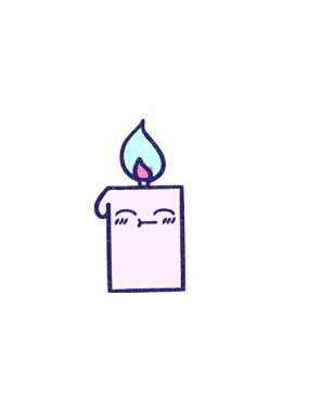 Mum Tebeşiri Çiziminin yatay titreşimli animasyonu