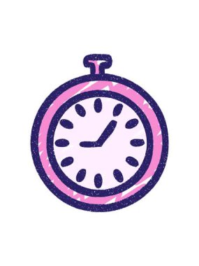 Stopwatch Tebeşir Çiziminin parlak ışık efekti canlandırması