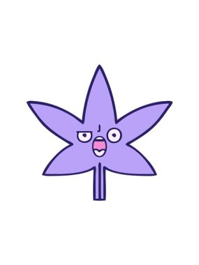 Bir sonbahar yaprağının çizgi filminin hareketli animasyonu