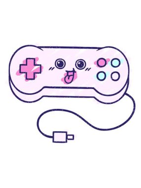 Oyun Denetleyicisi Tebeşir Çiziminin titreşimli hareket animasyonu