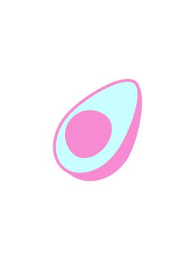 avokado illüstrasyon tasarımının satış animasyonu