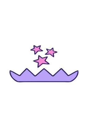 Sihirli nilüfer çiçeğinin tatlı çizgi filminin hareketli animasyonu