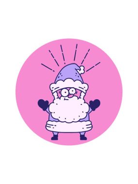 Noel Baba karakterinin hareketli animasyonu