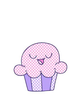 Çizgi roman tarzı komik çizgi filmin animasyonunu genişletiyorum. Mutlu pasta.