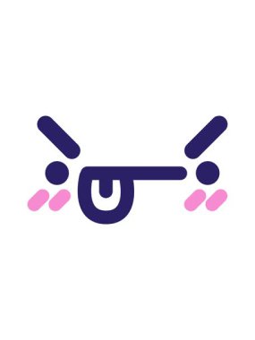 Bıkkın yüz simgesinin hareketli canlandırması