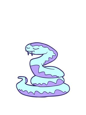 Bir yılanın animasyonunu genişletiyor