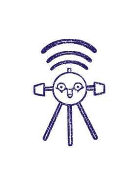 Mutlu Uydu Kömür Çiziminin hareketli animasyonu