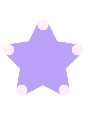 Yıldız dekoratif elementinin hareketli animasyonu