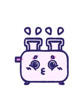 Toaster Tebeşir Çiziminin yıldız patlaması etkisi canlandırması