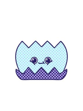 blinking radial lines animation of comic book style cartoon of a water lilly