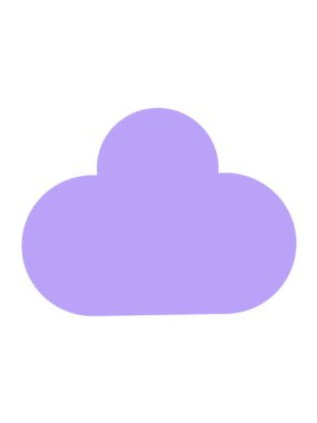 Çizgi film yağmur bulutunun hareketli animasyonu