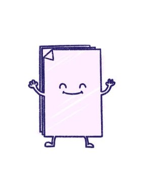 Ofis Kağıt Tebeşir Çiziminin hareketli animasyonu