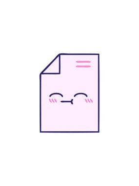 sales flash animation of cute cartoon of sheet of paper