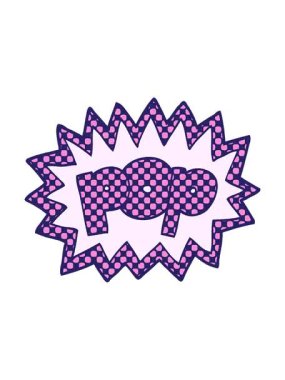 bob and pause animation of comic book style cartoon pop symbol