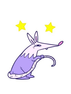 dönen yıldızlar çizgi film sinsi bir farenin animasyonu