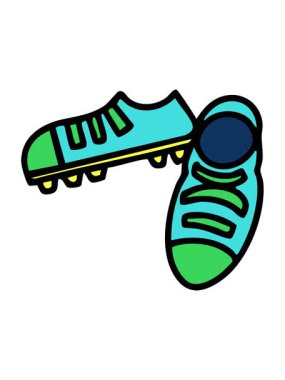 Brezilya tarzı futbol botlarının neon ışık efektleri